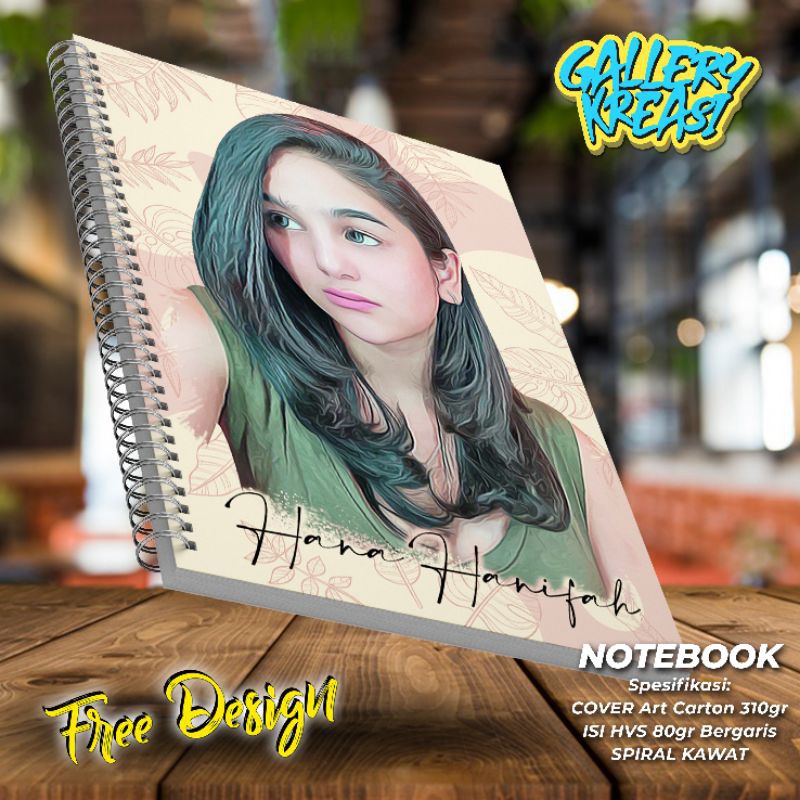 

NOTEBOOK Custom | Buku Diary | FreeDesign!!