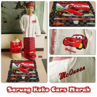  DISKON  BAJU  KOKO  DAN SARUNG ANAK TK SET SIZE S 3 4 THN 