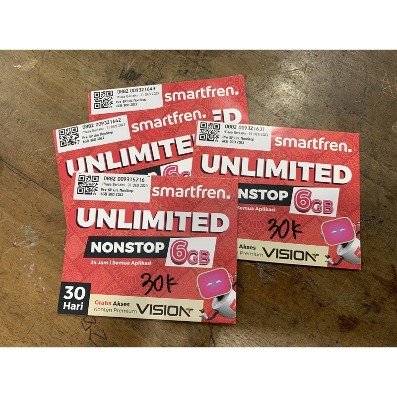 Kartu Smartfren Unlimited Nnstp 6GB