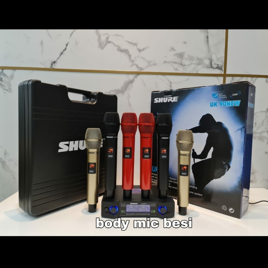 Mic Wireless Ashley Perfection / Pro voice / UK90 New / ULX9 / URD11 /  CK 121 Original Dual Microphone Handle Wireles