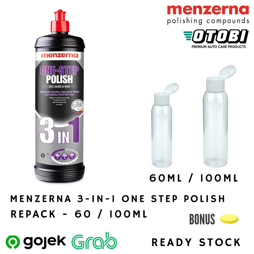 Menzerna 3 in 1 Cut Gloss Wax One Step Polish u/ Kontaminasi Ringan - REPACK