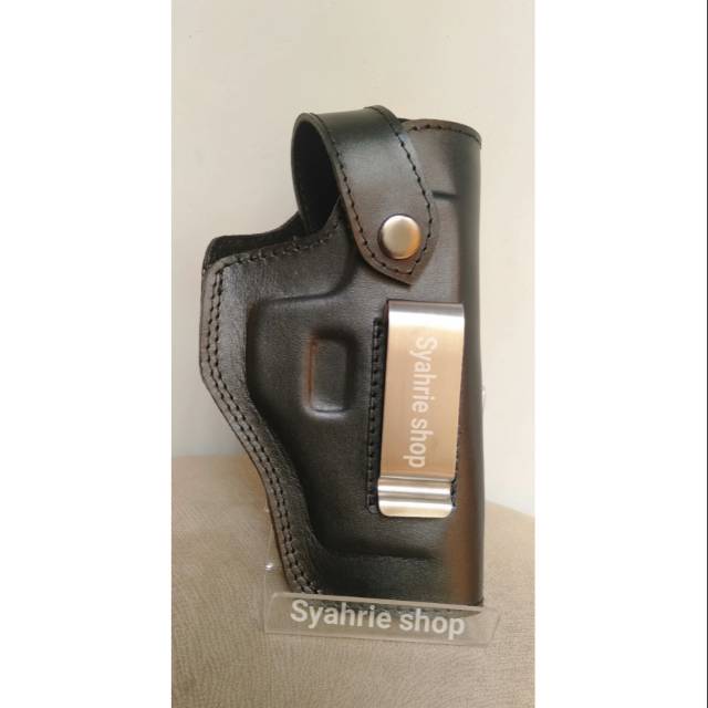 Holster sarung pistol selip kulit asli glock hs9 baretta fn dll