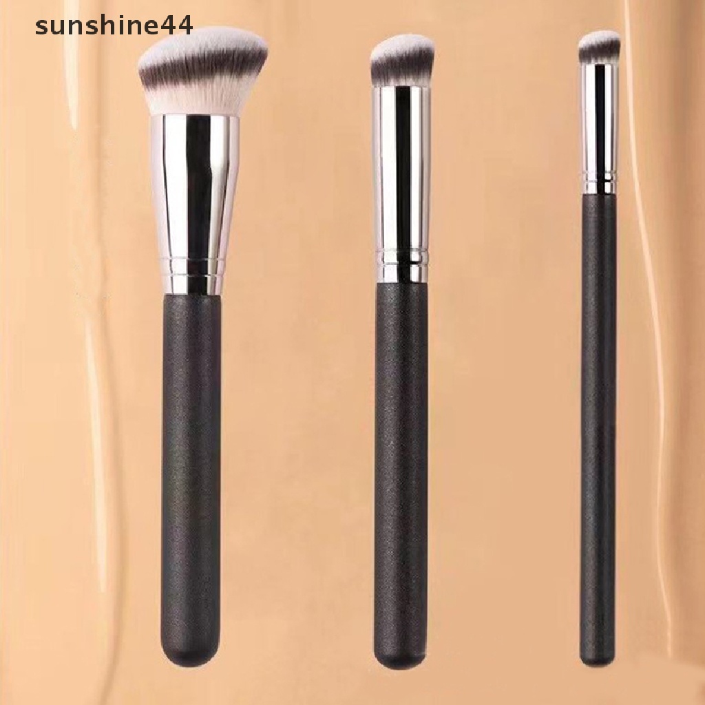 Sunshine Set Brush Foundation / Concealer 170 270 Derajat Bahan Bulu Sintetis Untuk Makeup / Kosmetik Wanita