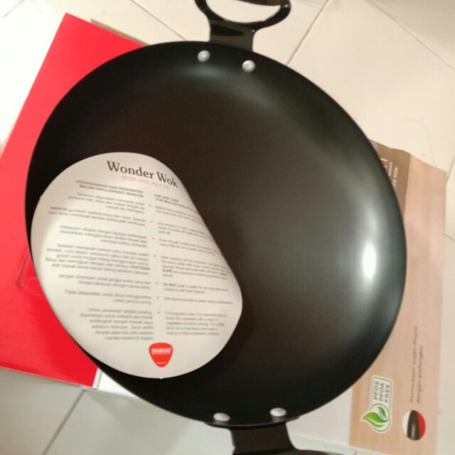 Wajan Anti Lengket Wonder Wok 27 Cm Besi Baja Penggorengan Alat Masak Peralatan Dapur Maspion
