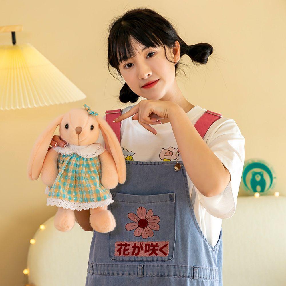 Quinton Rok Boneka Kelinci Hadiah Ulang Tahun Natal Anak Berbulu Menenangkan Mainan Boneka Menenangkan Menemani Tidur Panjang Telinga Boneka Mainan Hewan