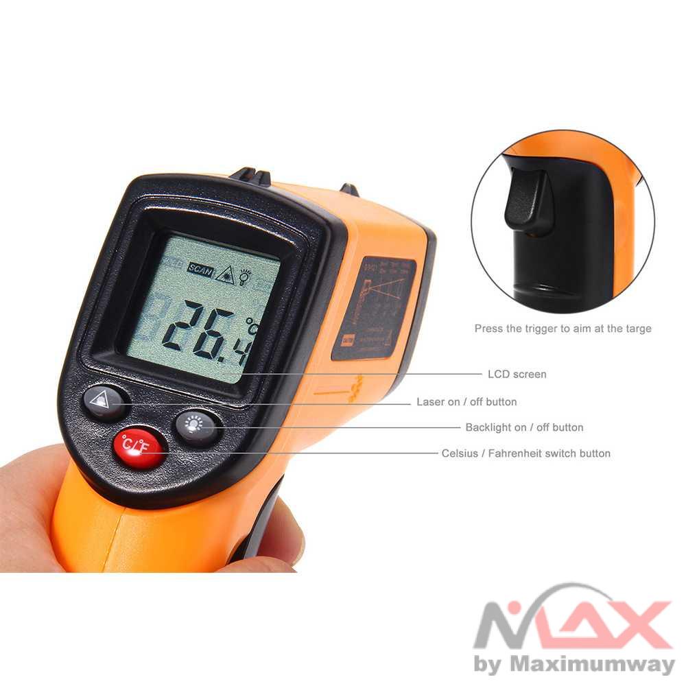 Thermometer Laser Infrared Non Contact ukur suhu tubuh tanpa sentuh anti covid 19 corona virus