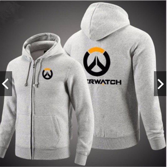 PROMO Jaket OverWatch BIG SIZE hoodie / Size S M L XL XXL/ Warna Hitam / Fleece Premium/Cowok KEREN