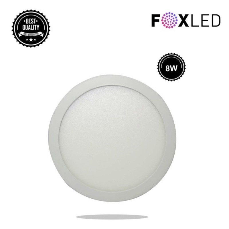 Lampu LED Downlight Panel 8W 8 W 8Watt / DownLight LED Bulat Putih - Garansi 1 Tahun FOXLED