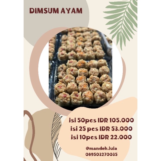 

dimsum ayam Termurah sekota Bekasi