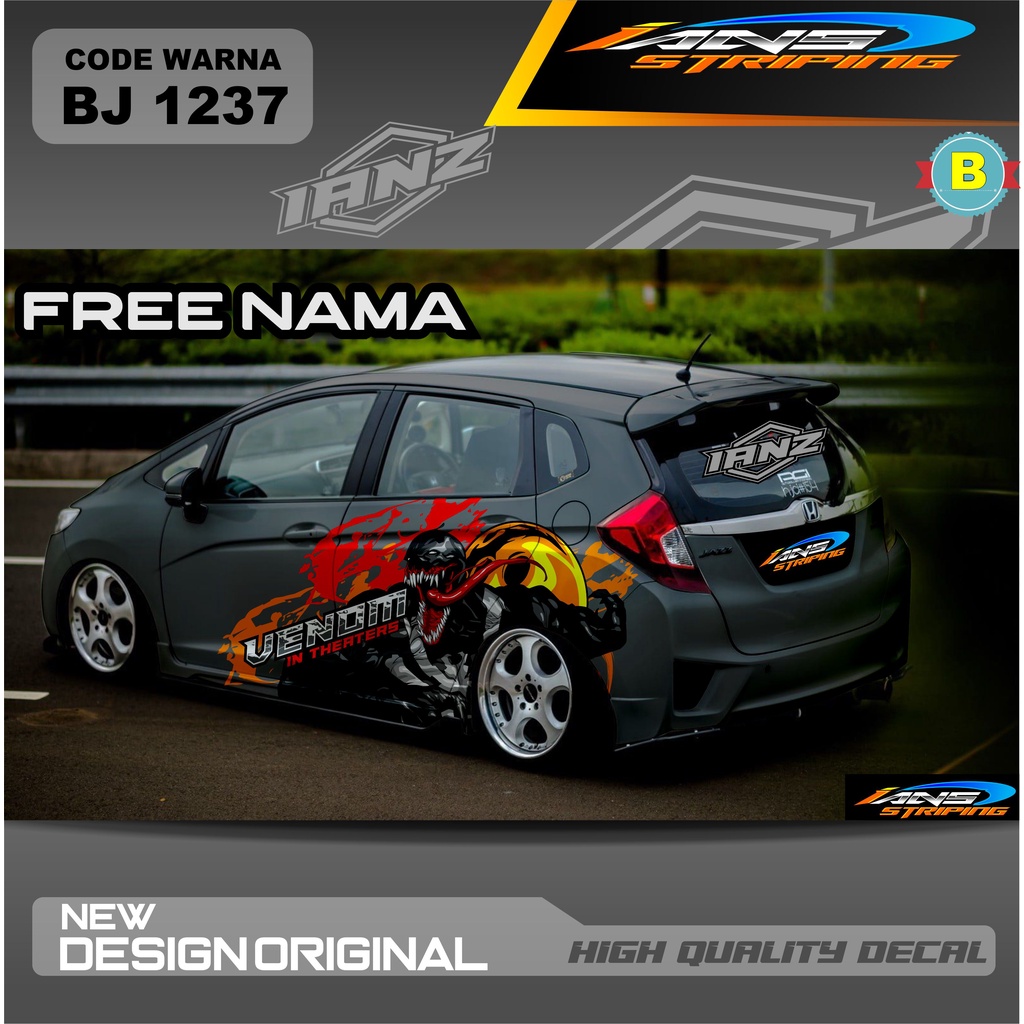 STIKER DECAL MOBIL JAZZ / DECAL STICKER HONDA BRIO AGYA AYLA / VARIASI STIKER DECAL MOBIL