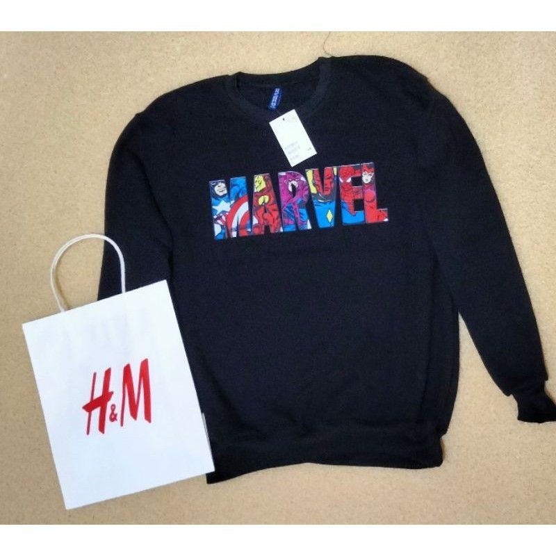 

CREWNECK MARVEL BY H&M (FREE PAPERBAG)