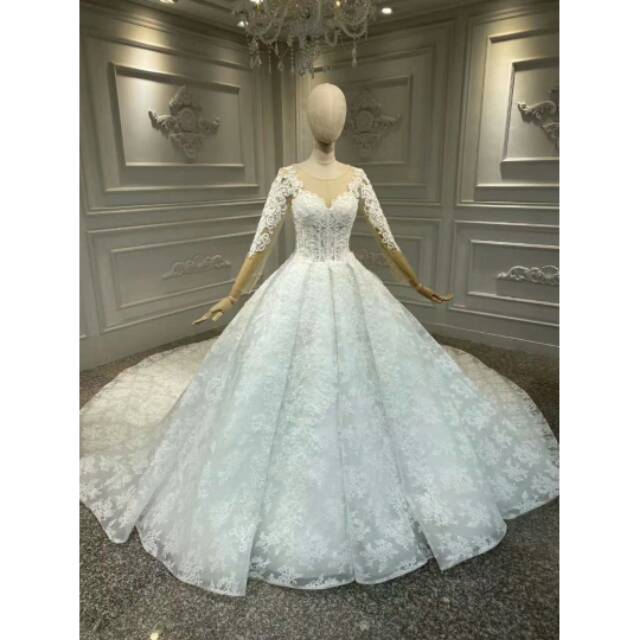 brokat wedding dress