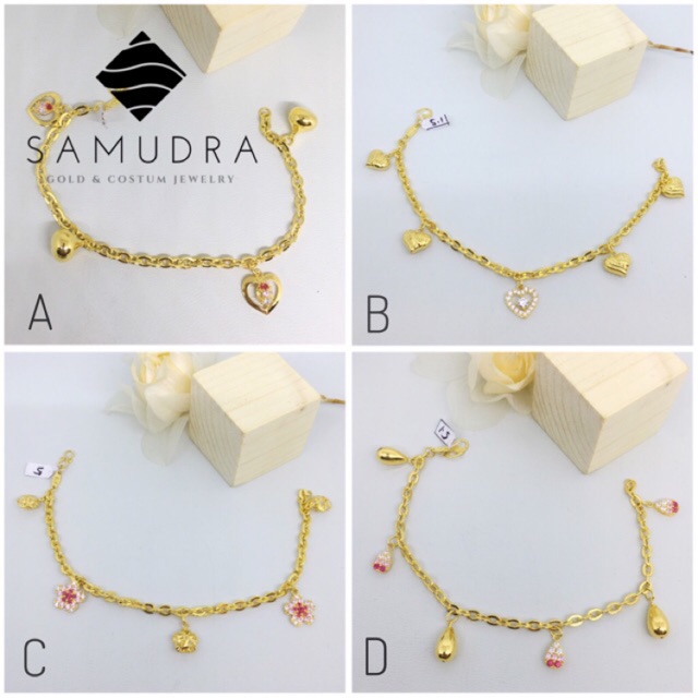 Gelang Emas Asli Kadar 875 Gelang Fency Emas 21k Gold Indonesia