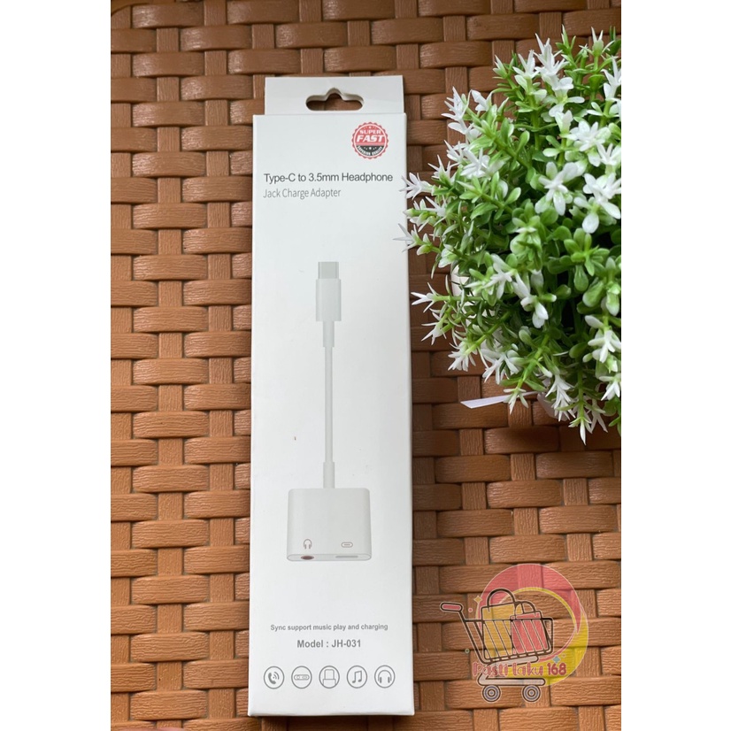 JH031 Spilter type c 2in1 kabel audio type c 2in1 jek audio type c 2in1 splitter type c 2in1 Samsung