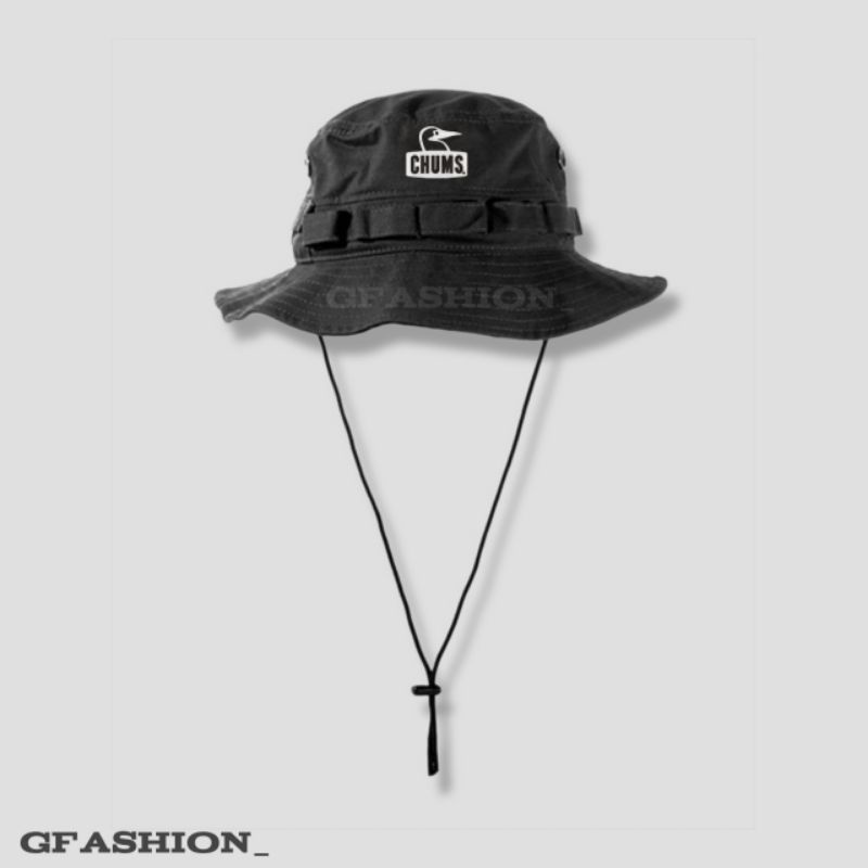 Topi Chums Rimba / Topi Hiking Adventure Gunung Jungle Hat Pria Wanita Dewasa Logo Chums Outdoor