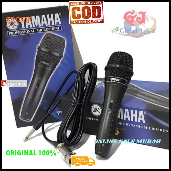 G480 yamaha oem mic kabel dynamic mik cable Microphone full besi karaoke vocal vokal audio sound system audio pengeras suara pro profesional Legendary legendaris mikrophone putih white  BISA DIGUNAKAN SEGALA JENIS AUDIO SOUND  Bahan dari besi metal  Mic