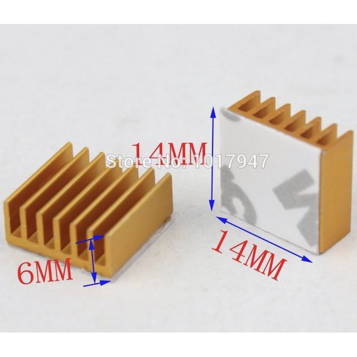 Heatsink 14x14x6mm heat sink Cooller IC pendingin Chip 14x14x6 mm cool