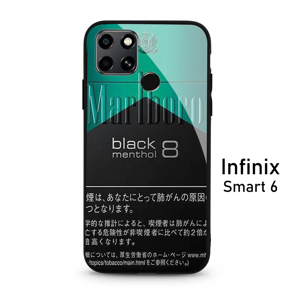 Case Infinix  Smart 6 - Softcase Glass Kaca Infinix Smart 6 - A66 - Case Hp Infinix Smart 6 - Casing