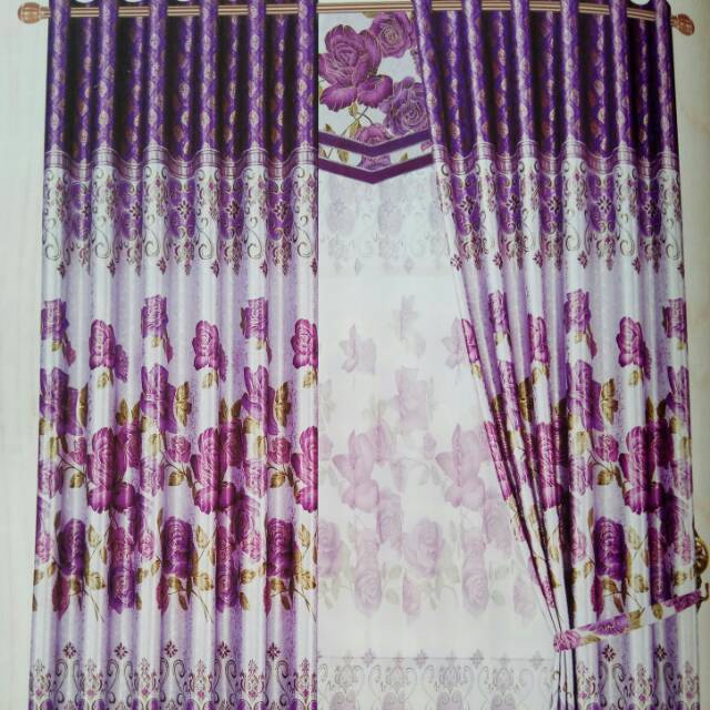 Gorden Hordeng Bludru Tebal Mewah Elegan