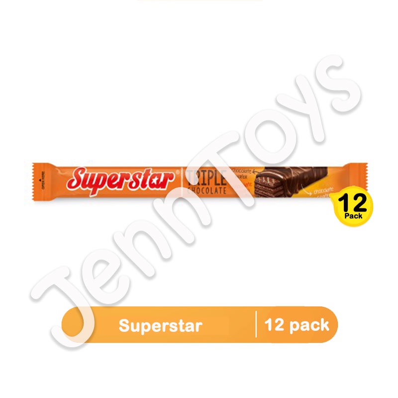 JennToys - Makanan anak Snack wafer coklat Super star Mayora SUPERSTAR