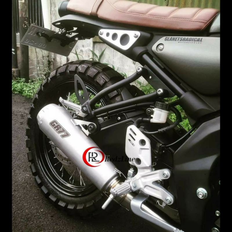 Knalpot yamaha xsr 155 custom model arrow full system