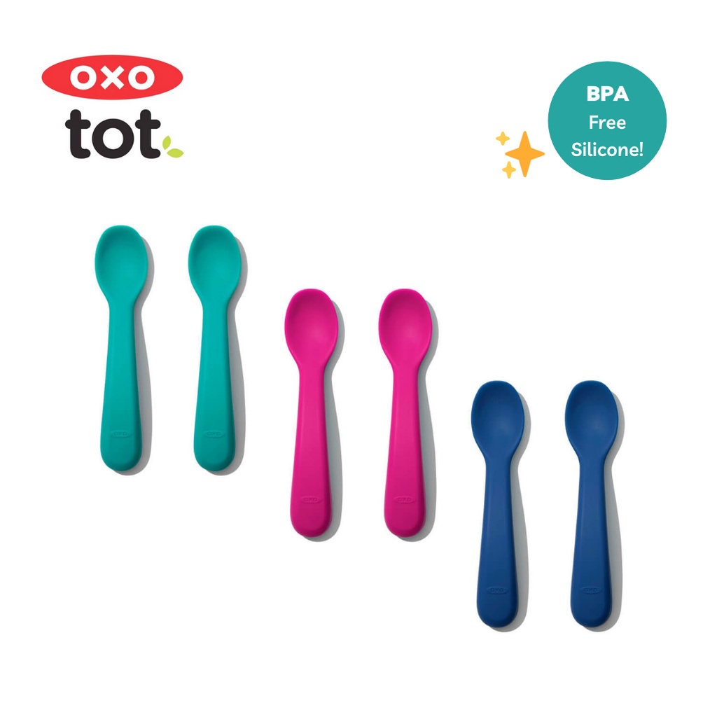 OXO Tot Silicone Spoon 2pk | Sendok Makan | Alat Makan