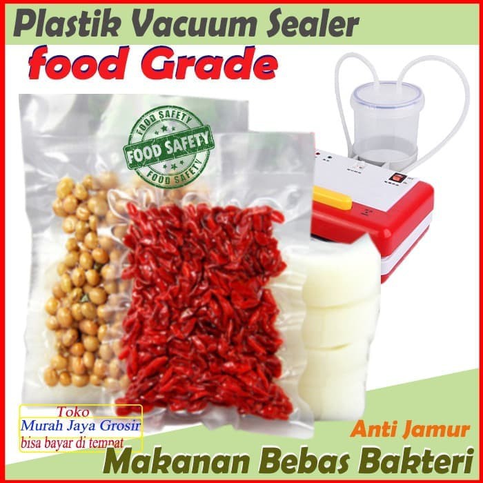 SV20 Plastik Vacuum Sealer 23x34 cm ISI 100pc Plastik Vacum Makan