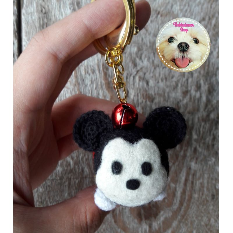 Gantungan Kunci / Tas - Amigurumi / Crochet / Rajut Tsum-Tsum Mickey Mouse Mini