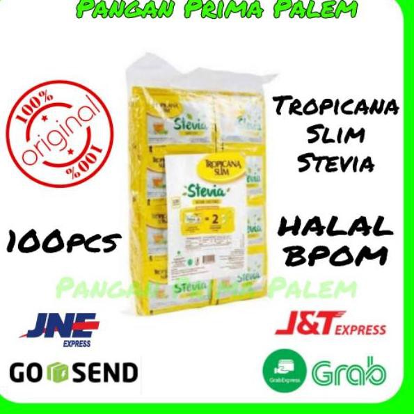 

【TERSEDIA & COD】 Tropicana Slim Stevia 100pcs Sachet Gula Jagung