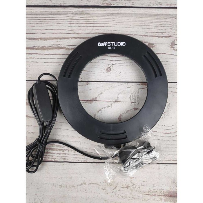 Lampu Ring Light LED Kamera 8W 6 Inch Lampu Selfie Live Tiktok- RL-19 - Putih