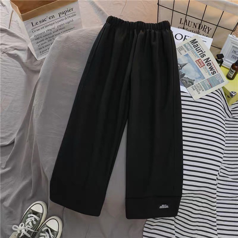 Celana Panjang Wanita Mauris Pants Clana Remaja Cewek Model Kulot Cewe Bawahan Murah Moka Hitam-Hitam