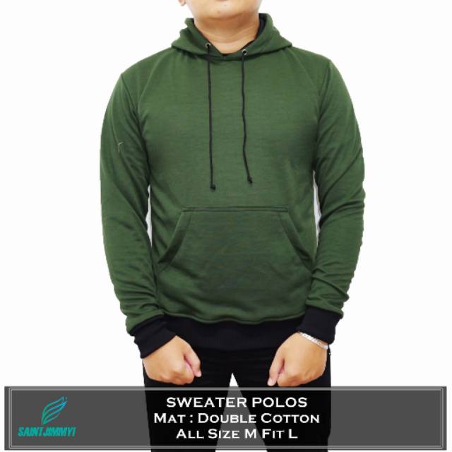 Jaket polos green army / jaket polos hitam / jaket premium / jaket simple / jaket murah bandung