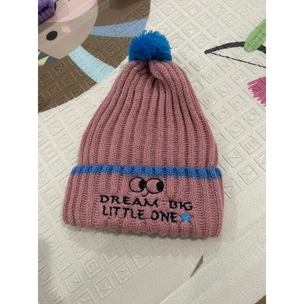 Topi rajut anak DREAM BIG