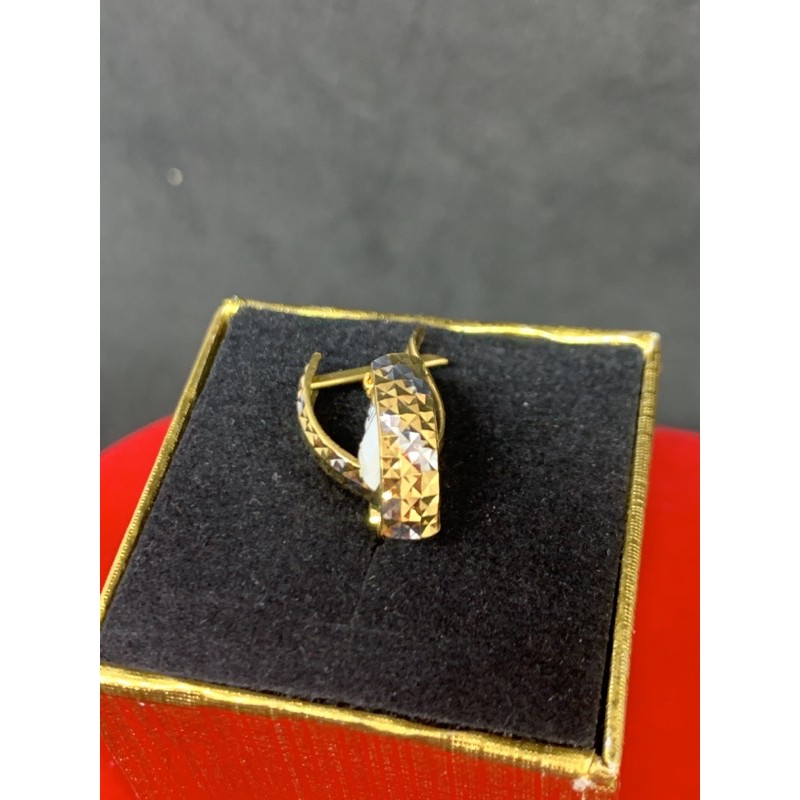 anting emas asli model jepit kadar 700