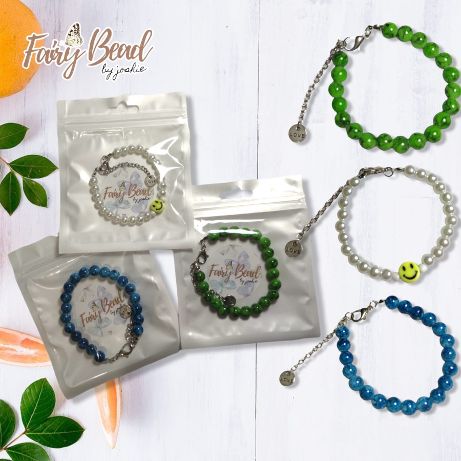 GELANG PRIA WANITA MODEL MINIMALIS KOREA / Gelang Manik Manik Korea