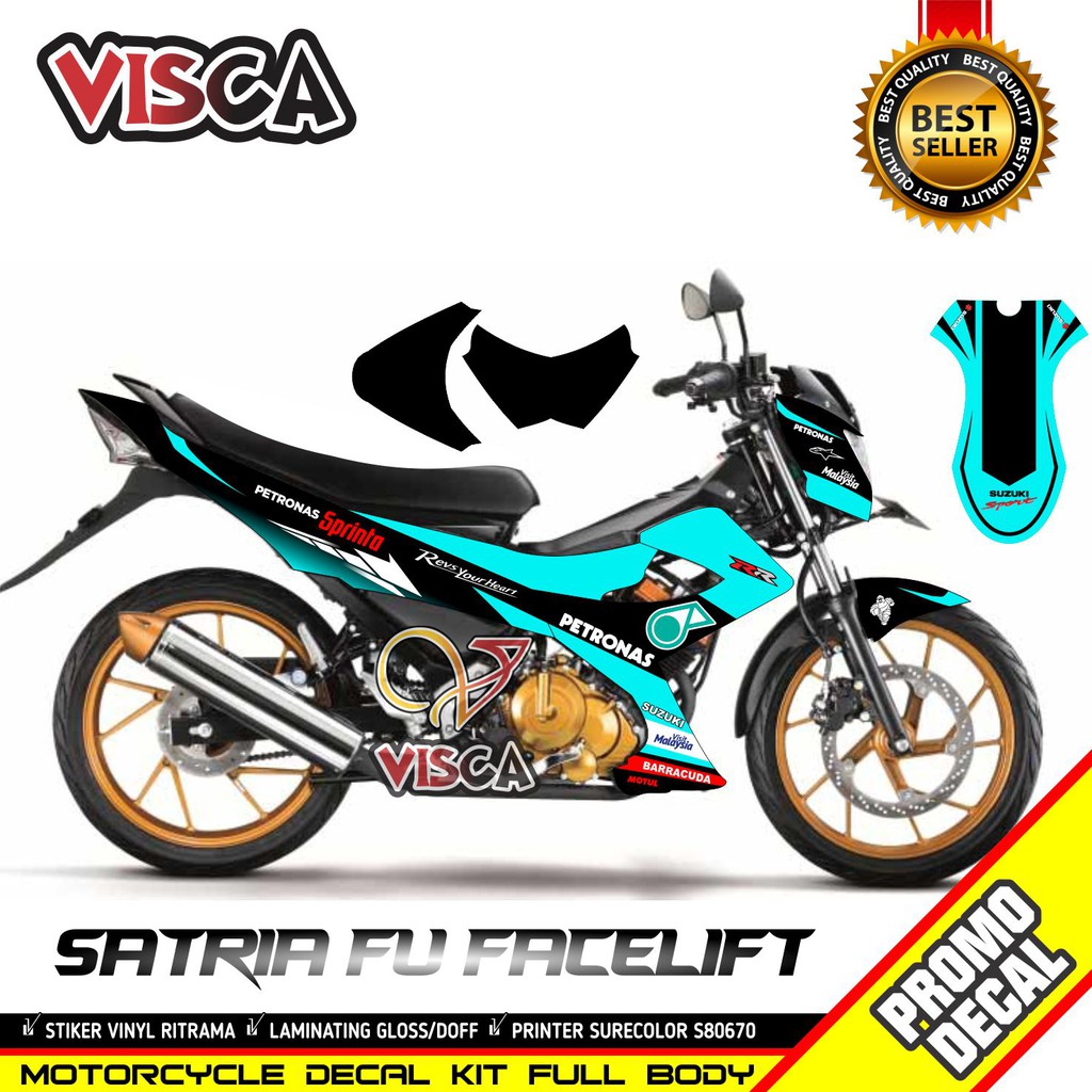 Decal Satria Fu Facelift 2014 Full Body Stiker Satria Fu Facelift 2014 Full Body Striping Satria Fu 