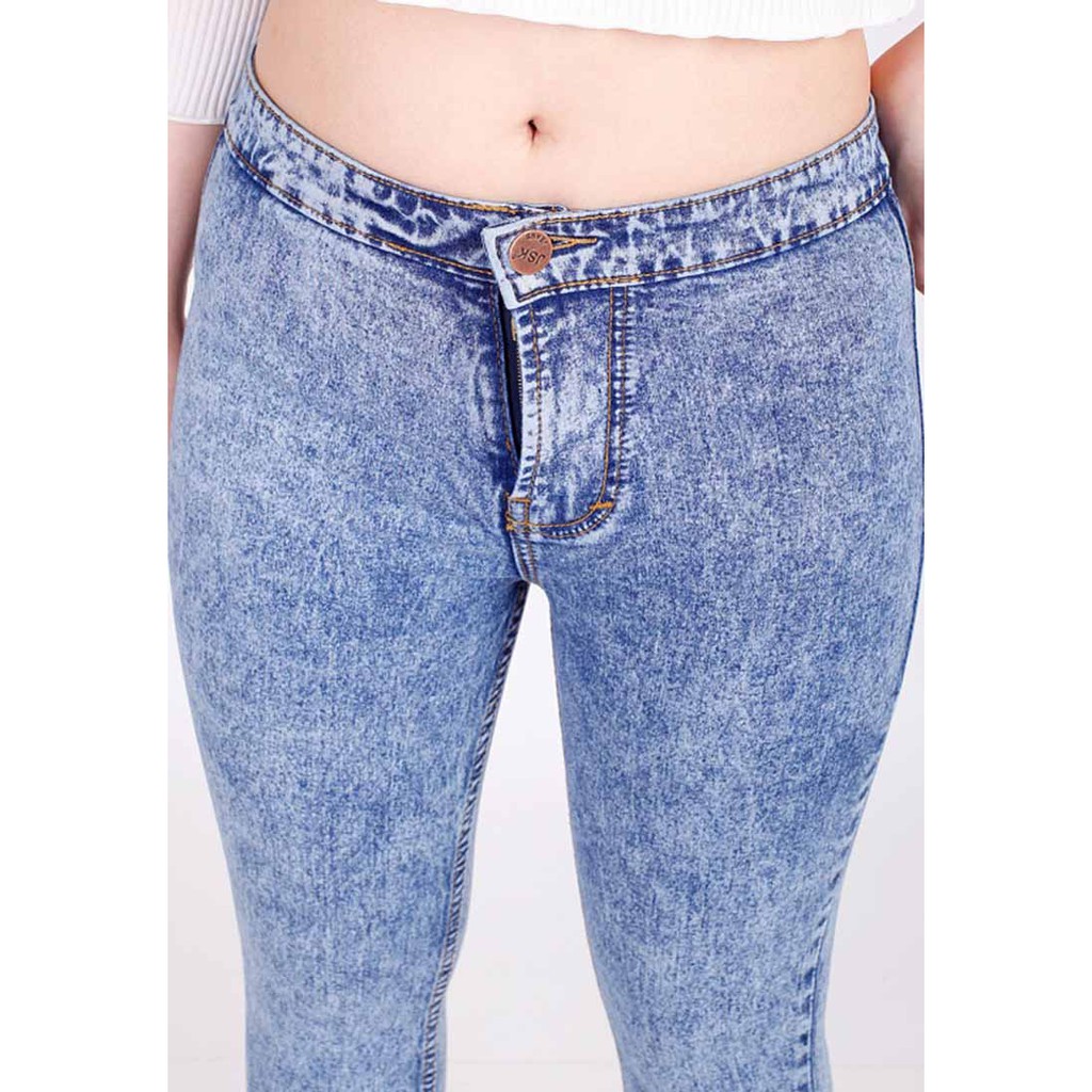 Dazina Highwaist Snow Blue Wanita