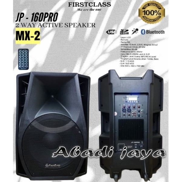speaker aktif firstclass jp160pro mx2 jp 160pro mx2 jp160 pro mx2 2bh