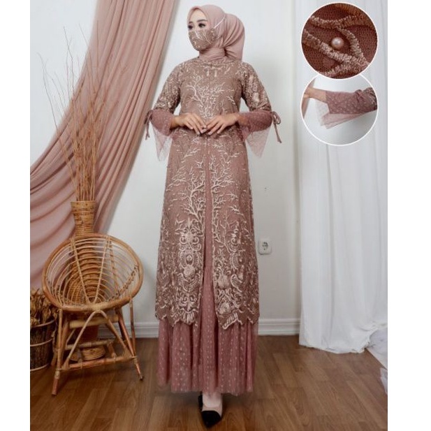 M.C>> Realpict GAMIS TUTU SARILA - KEBAYA GAMIS TERLARIS - GAMIS PESTA  - FASHION MUSLIM