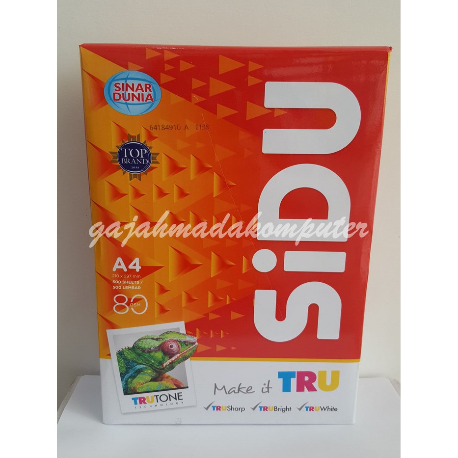 Jual Terlaris Kertas HVS A4 80 Gr 80 Gsm 80gsm 80gram SIDU Baru ...