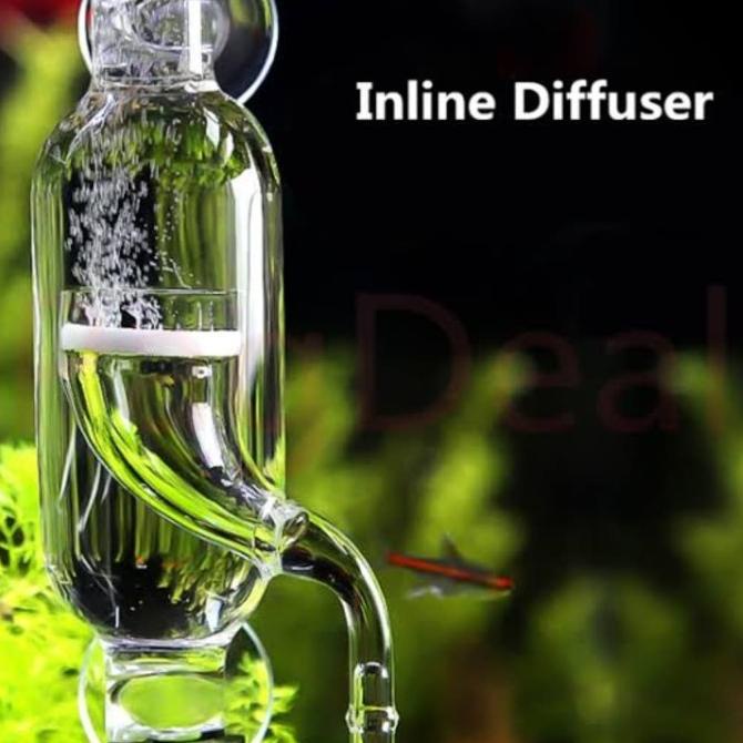 Glass External Co2 Diffuser / Glass Diffuser / Inline Diffuser