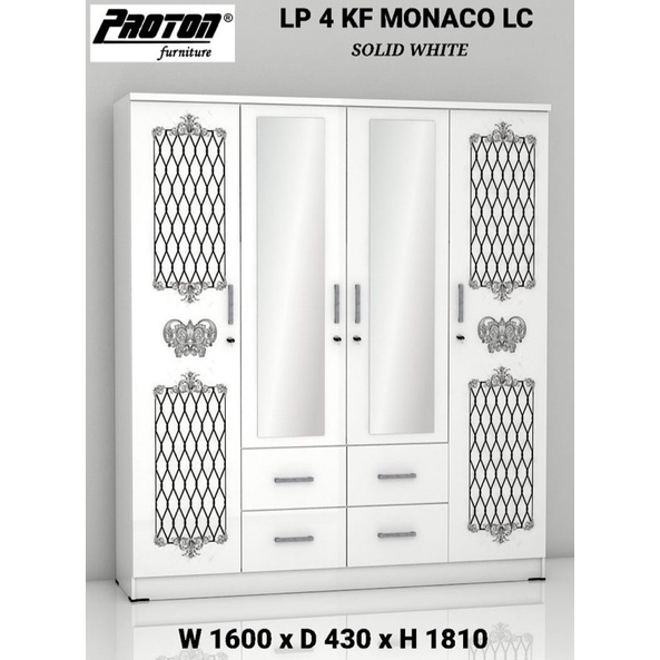 LEMARI PAKAIAN 4 PINTU