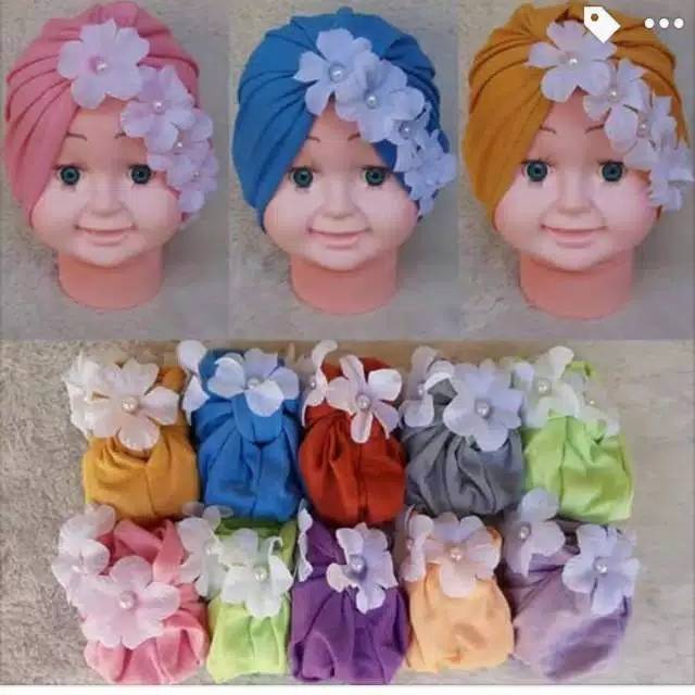 Turban Anak  princes samping usia 0-3 th minimal order 5 pcs