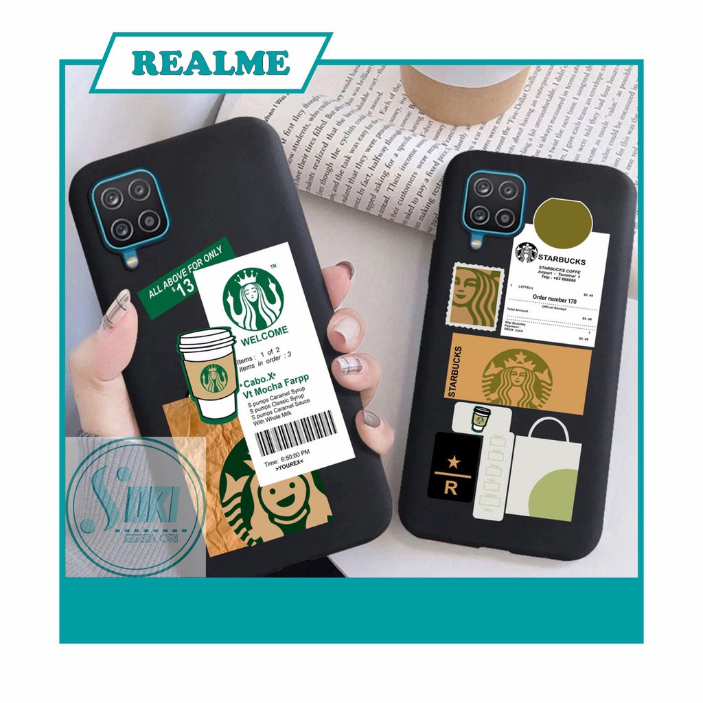 Case Realme C31 4G C25 C21 C20 C11 2021 C11 2020 C2 5 5i 3 motif Starbucks Coffee Case Kopi