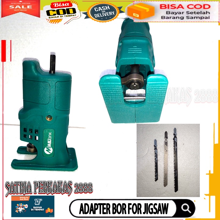 MAILTANK BISA (COD) BAYAR DITEMPAT Gergaji Mesin Adapter reciprocating Jigsaw / tambahan jig saw-4