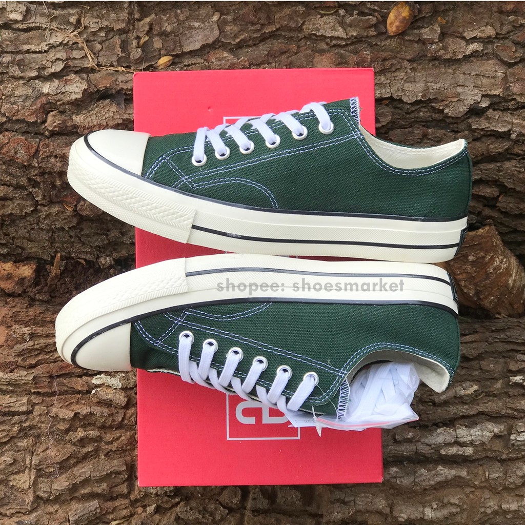 SEPATU CONVERSE 70S LOW GREEN HERBAL ALL STAR CHUCK TAYLOR OBRAL MURAH