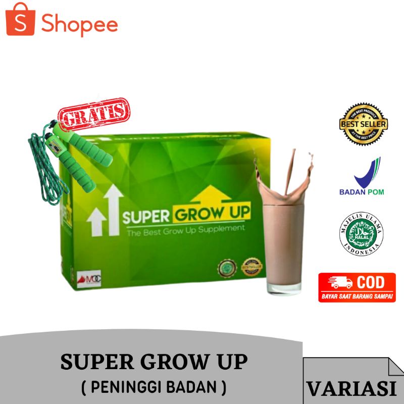 

Super Grow Up /rahasia tinggi badan /peninggi badan terbaik KALSIUM ZINC SUSU PENINGGI Variasi