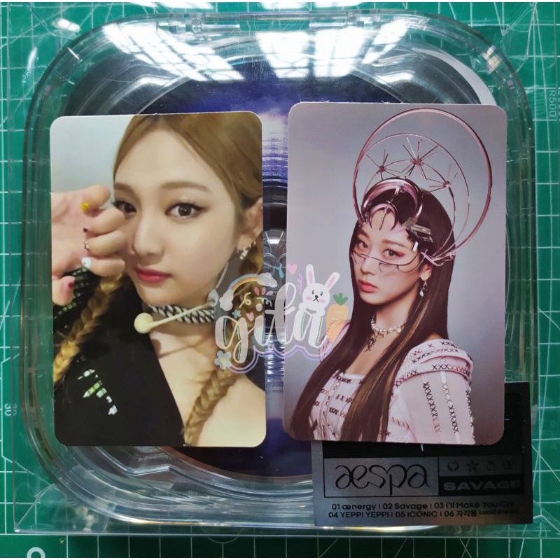 Album aespa unsealed pc selca ningning ar clip giselle pos ver