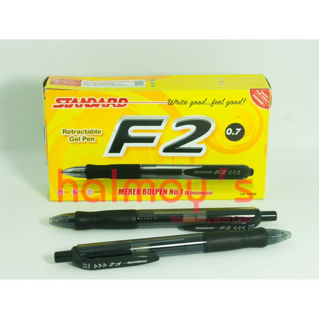 

PULPEN CAIR / GEL STANDARD F2 0.7 MM BLACK / HITAM
