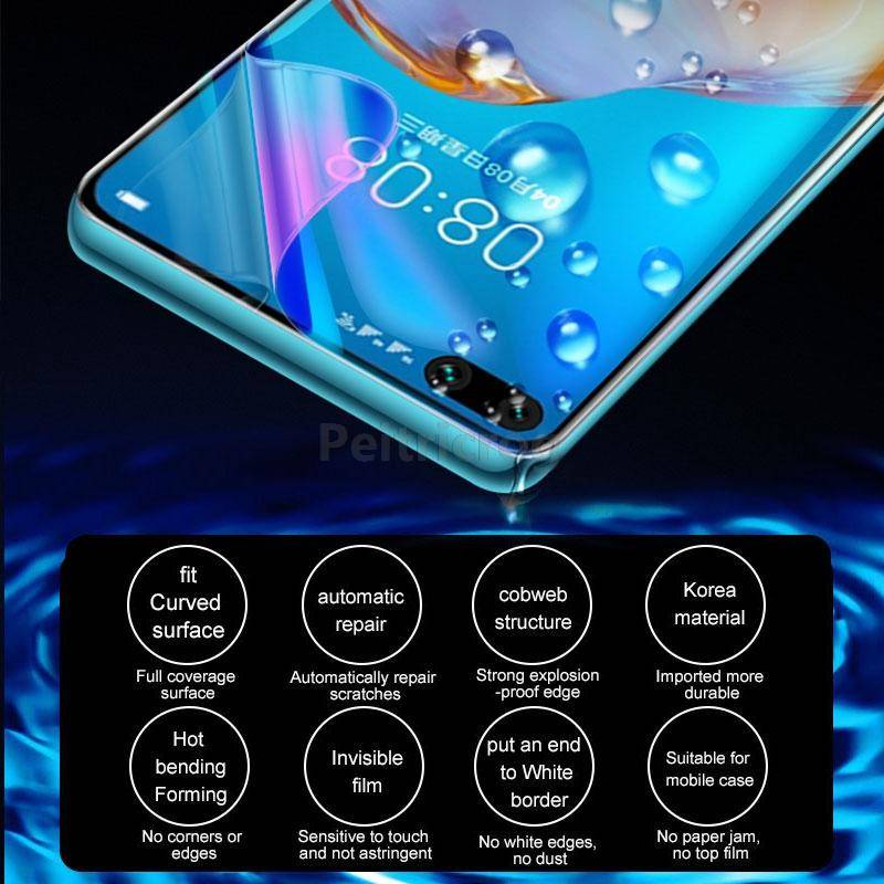 Film Hydrogel Anti Blueray Untuk Huawei P20 P30 P40 Mate 20 30 Pro Lite Nova 3 3i 5T 7i 7 SE Pro Y6 2019 Y6S Y9S